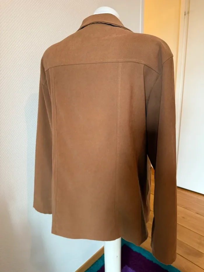 Veste légère en très bon état marron / camel taille 46-48 chiffons de femme - photo numéro 6