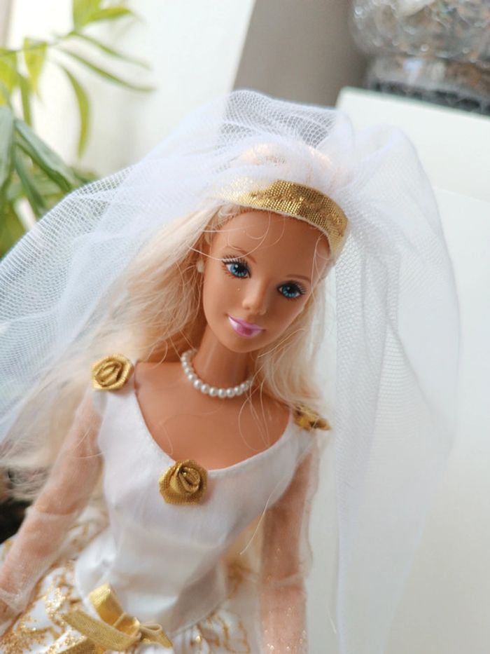 Barbie mattel doll poupée mannequin club mariage jeune mariée wedding wedd 1997 beautiful bride - photo numéro 4