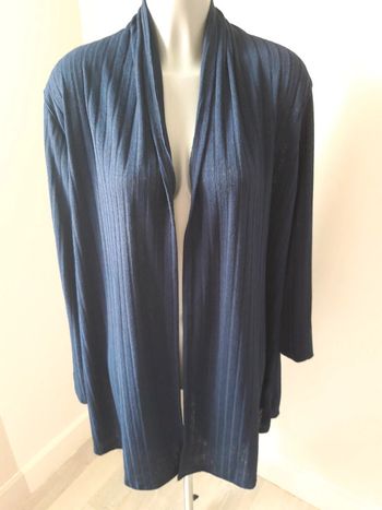 Long gilet marine neuf
