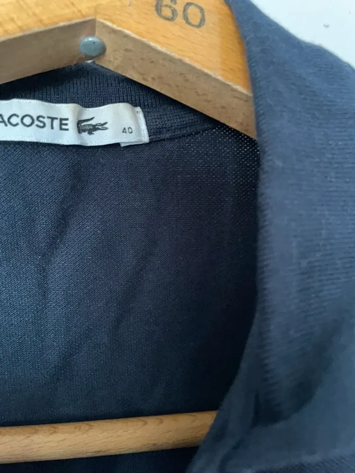 Polo marine femme Lacoste - photo numéro 3