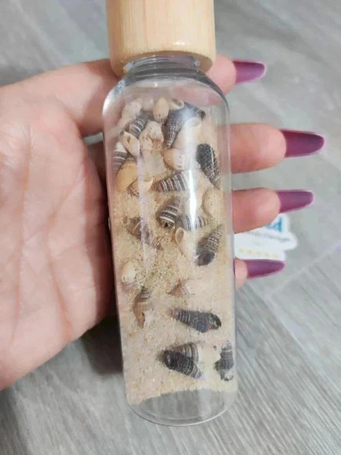 Bouteille sensorielle retour au calme thème plage - photo numéro 2