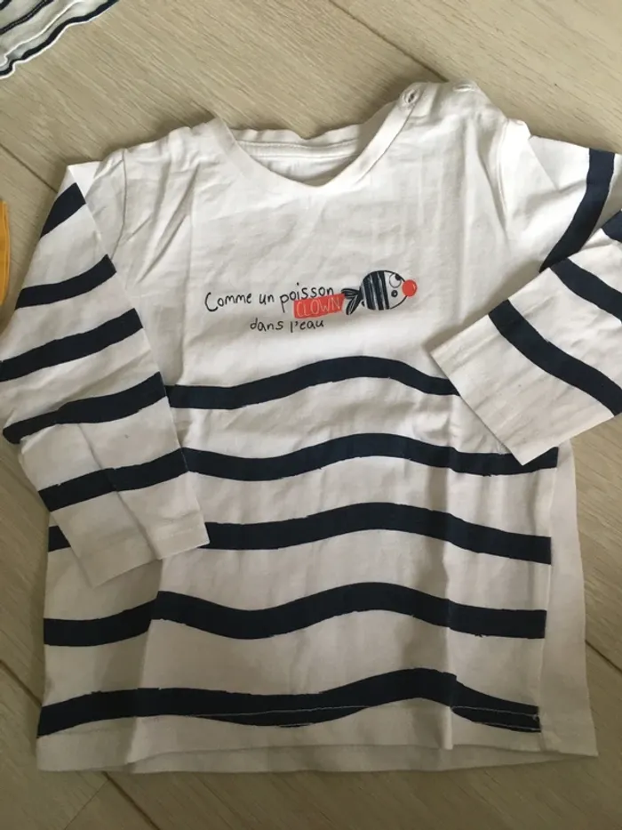 Lot t-shirt manches longues 18 mois - photo numéro 7