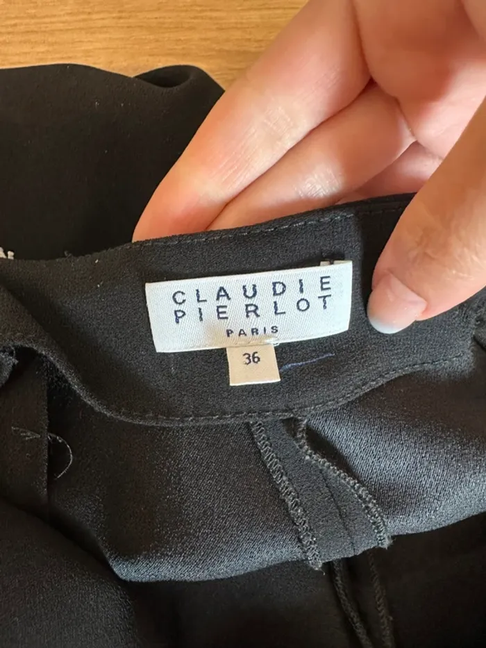 Combinaison Claudie Pierlot noire et blanche taille 36 - photo numéro 5