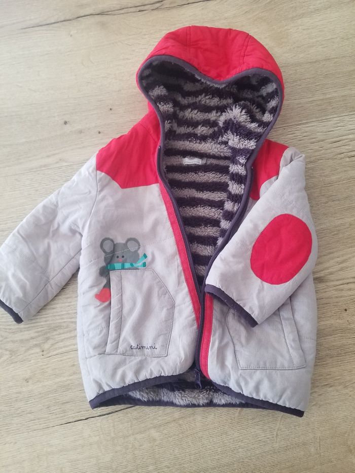 Manteau fourré 12 mois