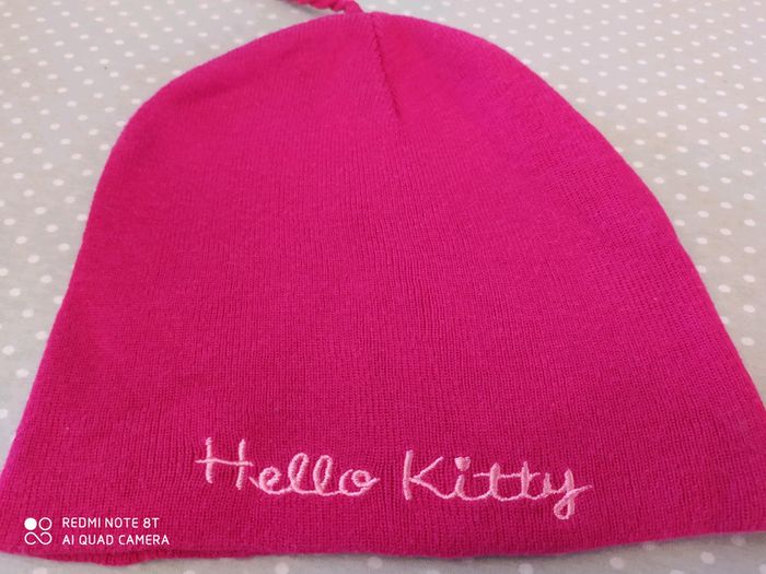 Joli bonnet Hello Kitty 3/6ans - photo numéro 3