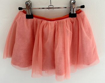 Jupe en tulle saumon