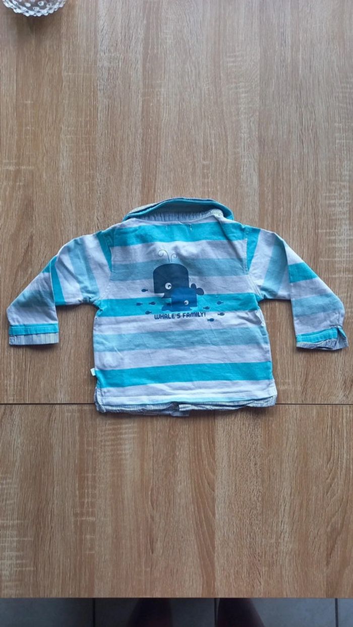 Lot de 5 pulls +1 t-shirt col polo 18 mois - photo numéro 14