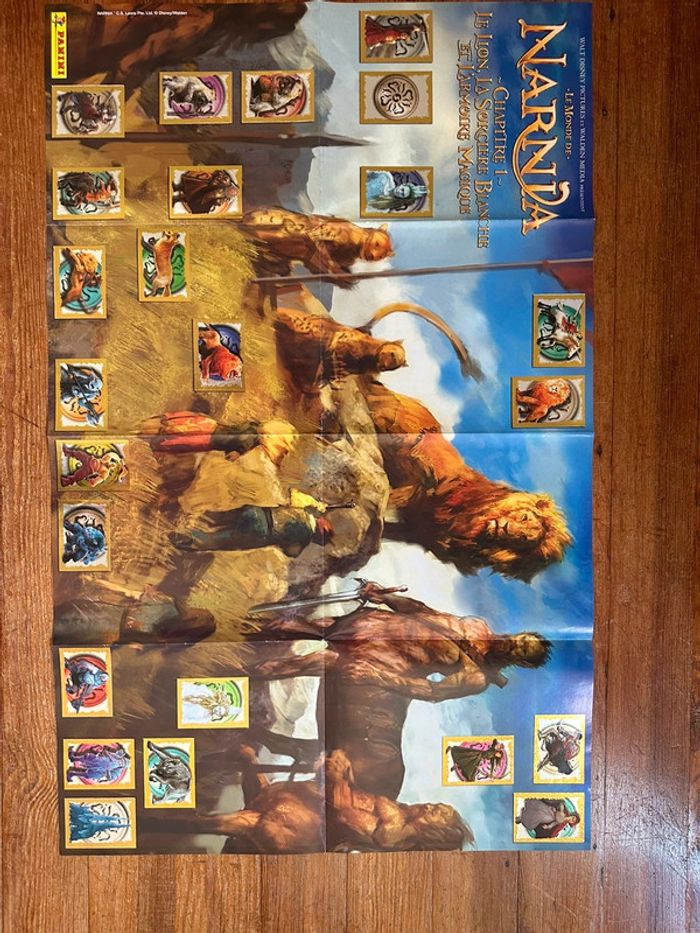 Album livre Panini complet Le Monde de Narnia Chapitre 1 + poster stickers autocollants - photo numéro 8