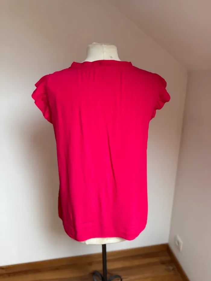 Superbe blouse fluide rose fuschia neuve Promod 🌸 M 38 - photo numéro 5