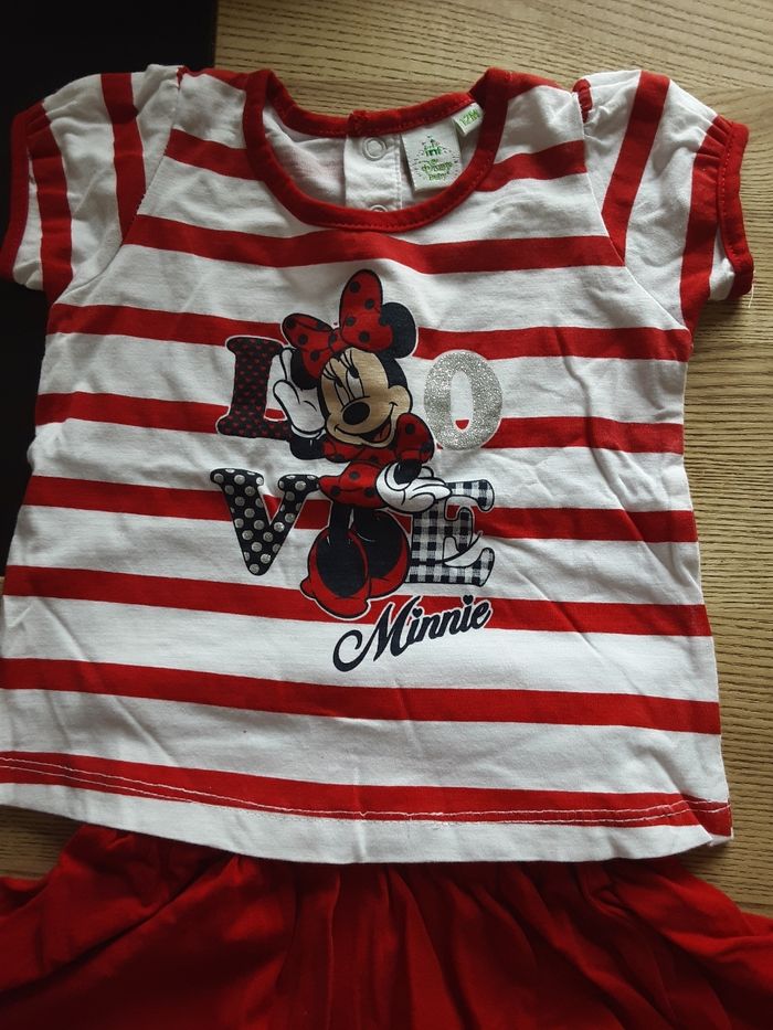 Ensemble t-shirt jupe minnie - photo numéro 2