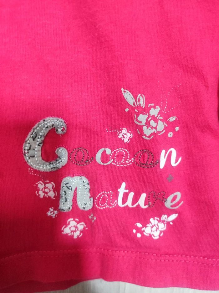 T shirt sweat rose cocoon nature 5 ans NKY - photo numéro 3