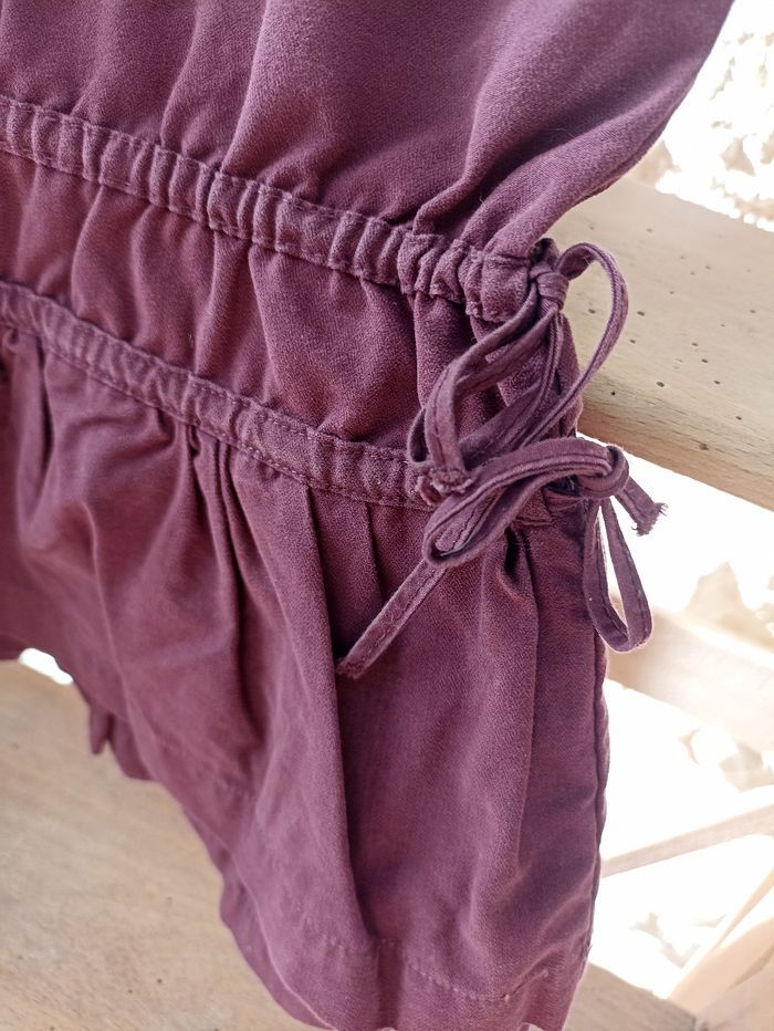 Robe violette petites bretelles Obaïbi 3 ans - photo numéro 2