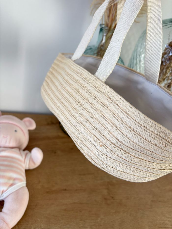 Poupon bébé couffin rose - photo numéro 9