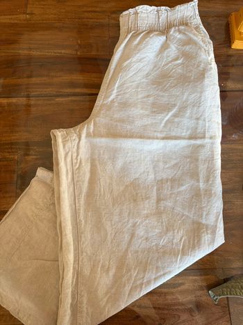 Pantalon style lin léger