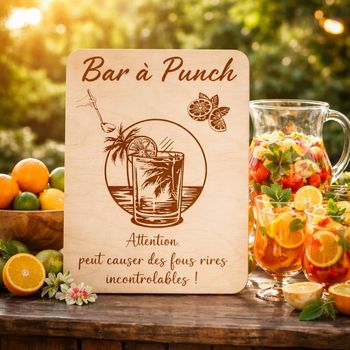Pancarte bar à punch 