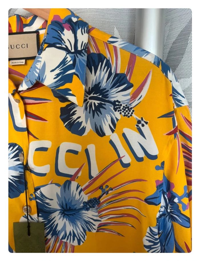 Chemise Gucci unisexe hawaïenne taille xs/s - photo numéro 3