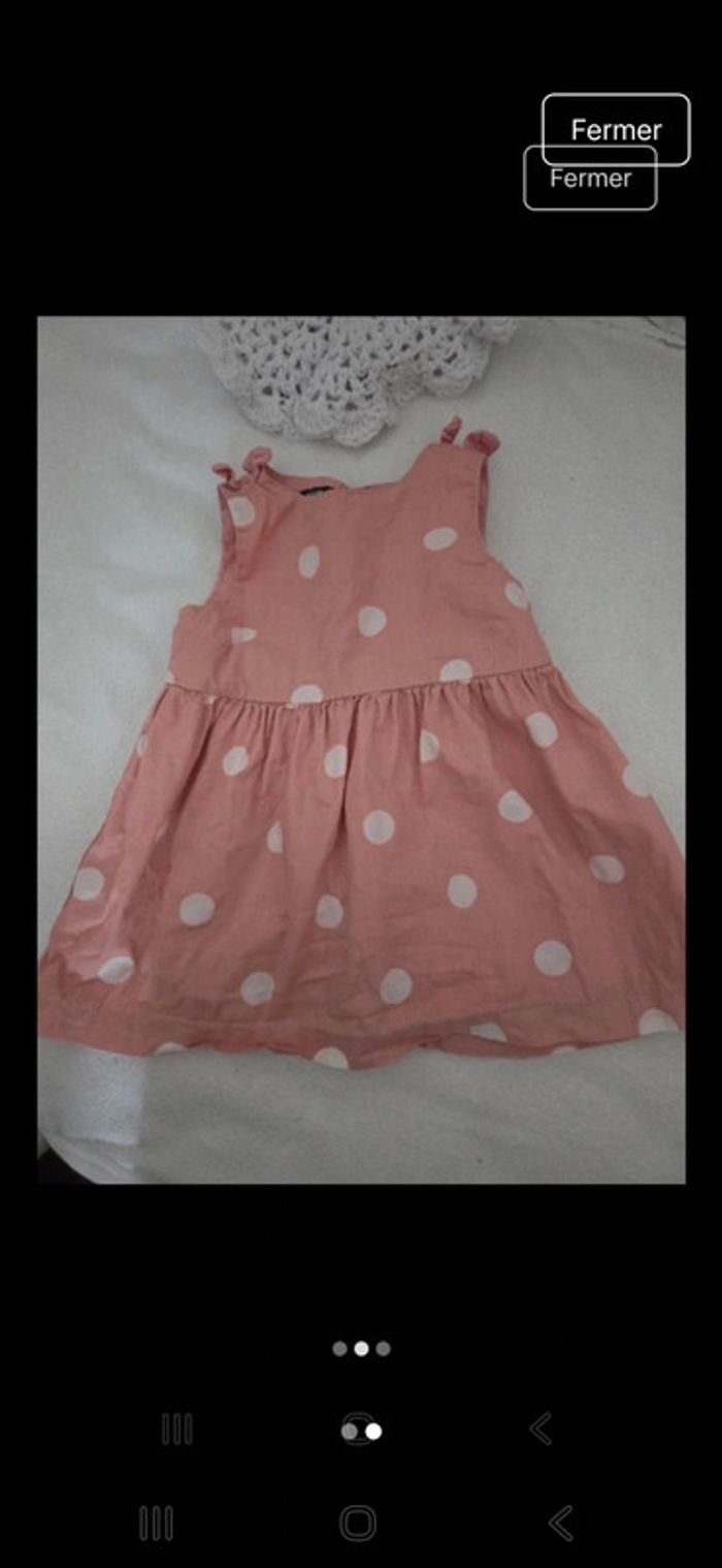Robe à pois 6 mois fille kiabi 😃😃 - photo numéro 2