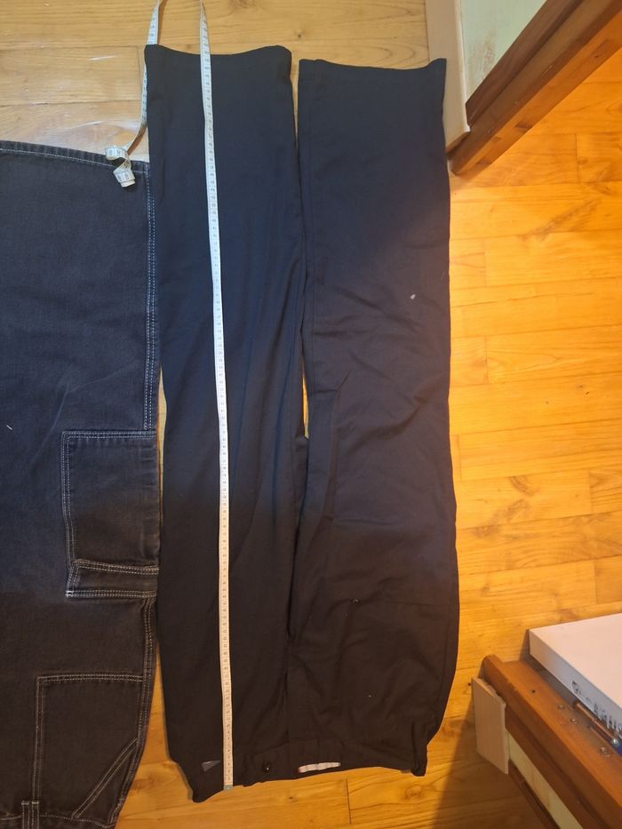 Lot 4 pantalons jambes larges jeans taille 38 - photo numéro 3