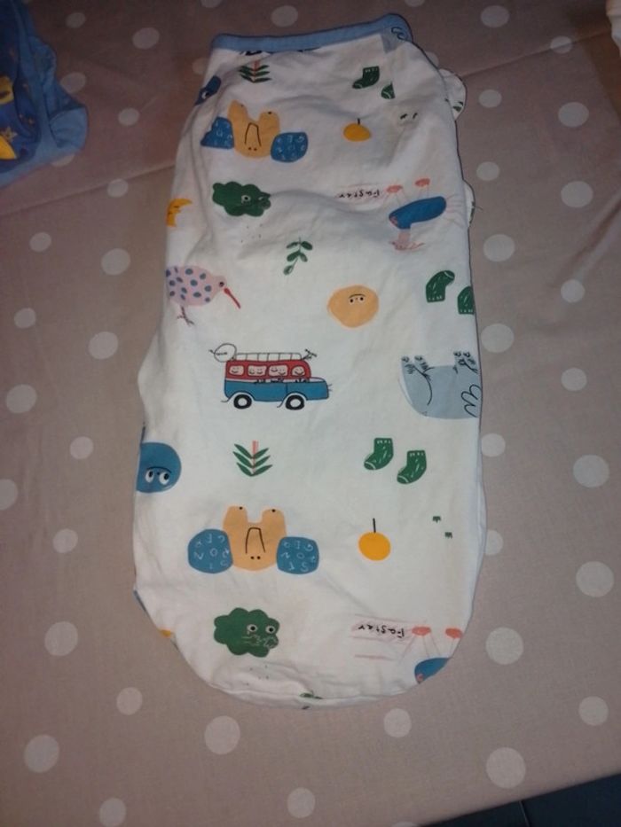 Lot de Couvertures à emmailloter bébé - photo numéro 7