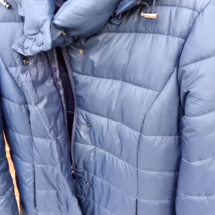 Doudoune bleu-marine longue. - photo numéro 7