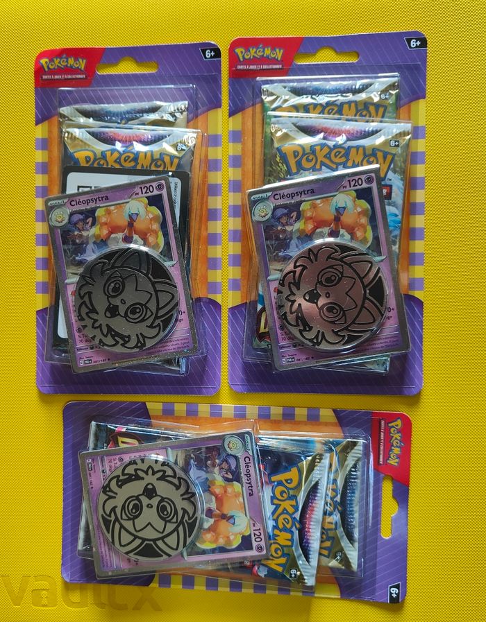 3 duopack pokémon cleopsytra épée et bouclier stars Etincelantes & origine perdue - photo numéro 2