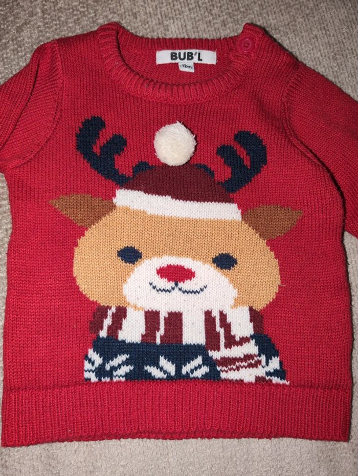 Pull de Noël 🎅 12 mois - photo numéro 3