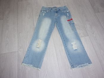 Pantacourt bermuda QIDANLI jean destroy taille 38 TBE