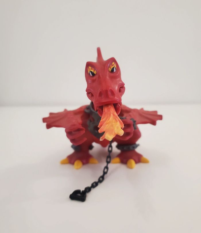Playmobil Animaux Médiéval Fantastique Un Dragon Rouge Crachant du feu Très Bon état - photo numéro 2