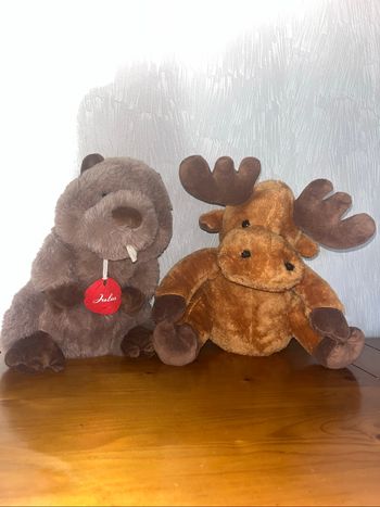 Lot de 2 peluches