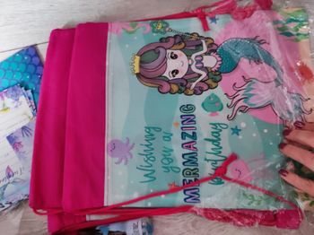 3 sacs à dos en tissu sirène