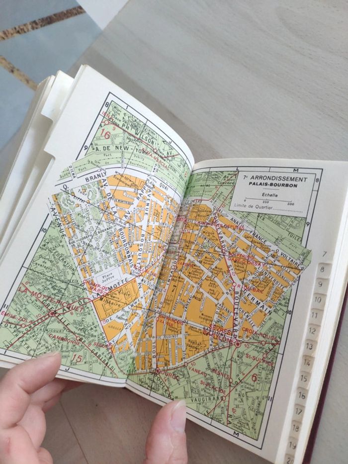 Plan de Paris vintage par arrondissement et communes de banlieue Leconte éditeur - photo numéro 9