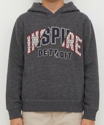 Sweat à capuche gris "Inspire Detroit" Primark - 6/7 ans (122cm )