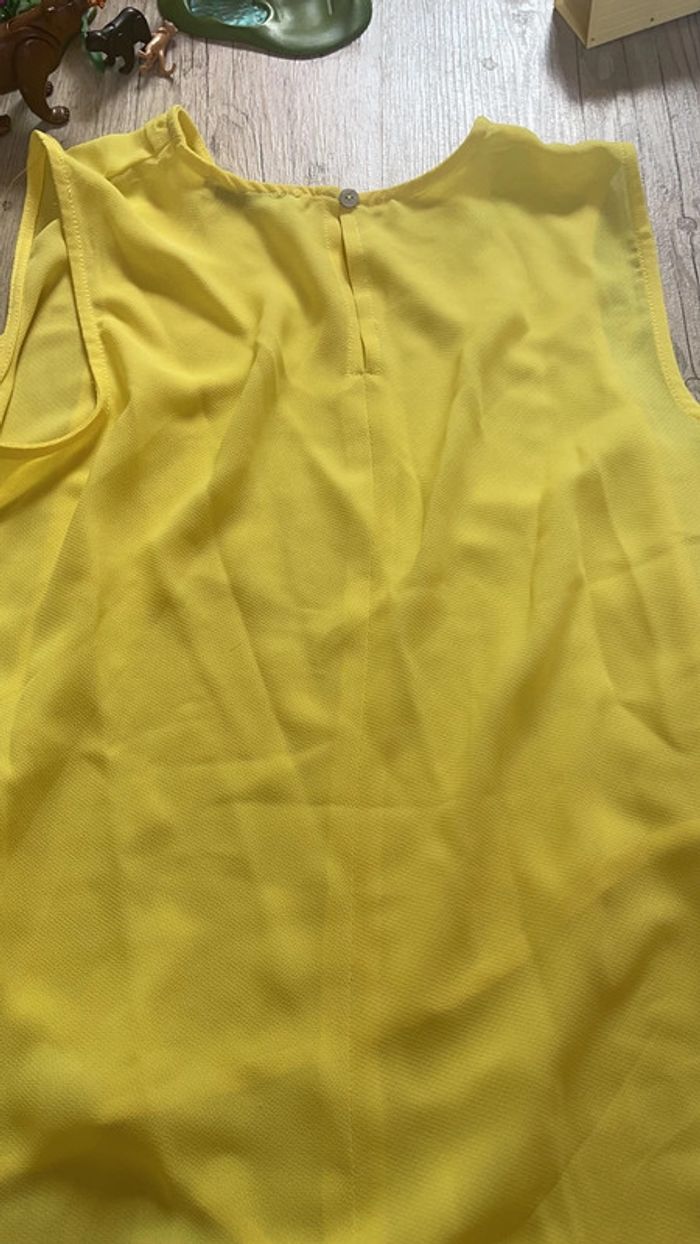 Teeshirt mango jaune taille s - photo numéro 3