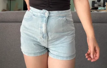 Short en jeans