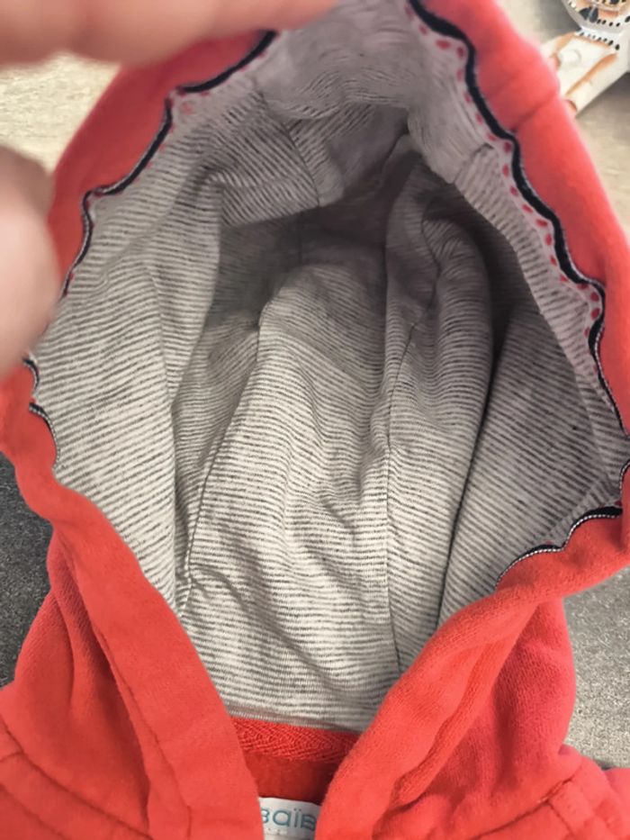 Gilet zippé à capuche garçon 23 mois 86cm obaibi - photo numéro 7