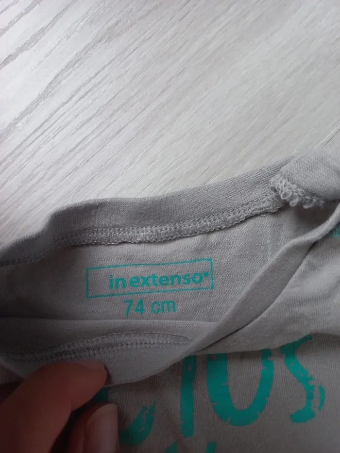 Tee-shirt manches courtes In extenso 74 cm - photo numéro 2