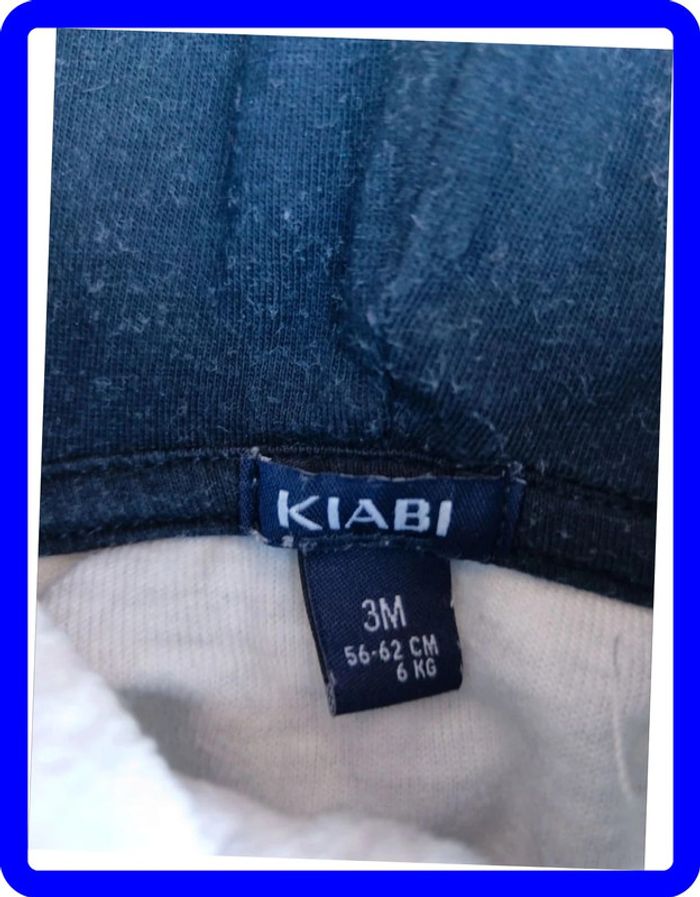 Sweat zippé à capuche 3 mois Kiabi - photo numéro 3