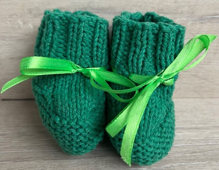 Chaussons au tricot 0-3 mois