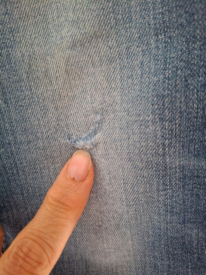 Jean bleu denim skinny 12 ans Levis - photo numéro 5