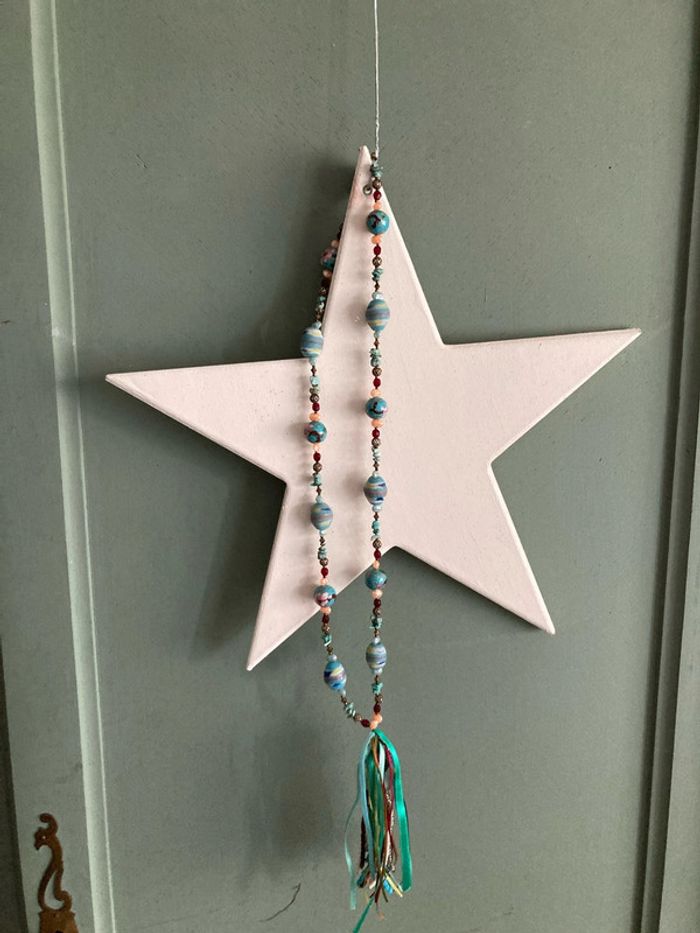 Collier bleu turquoise - photo numéro 2