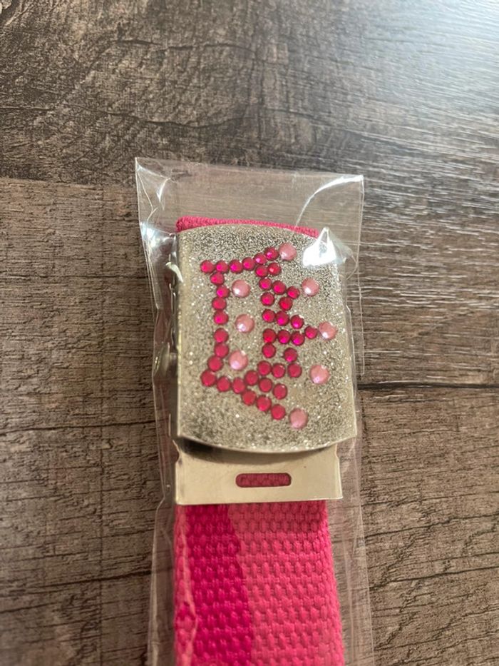 Ceinture rose « couronne »