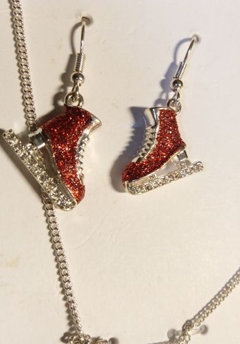 Parure bijoux Noël patineuse