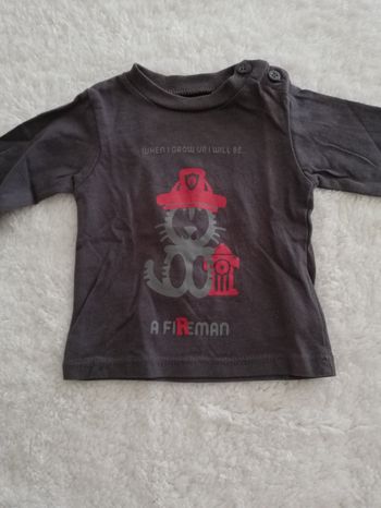 Tee shirt manche longue garçon obaïbi 1 mois