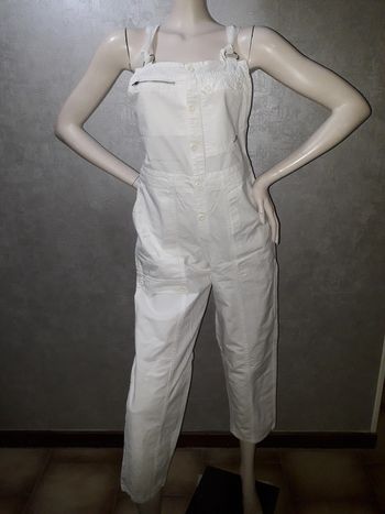 salopette en coton blanc lee cooper taille 40