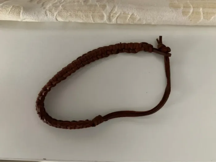 Bracelet cuir marron - photo numéro 2