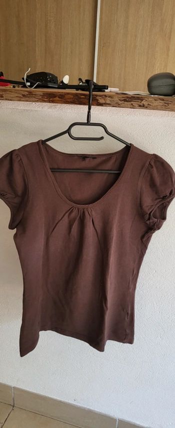 T-shirt marron 38