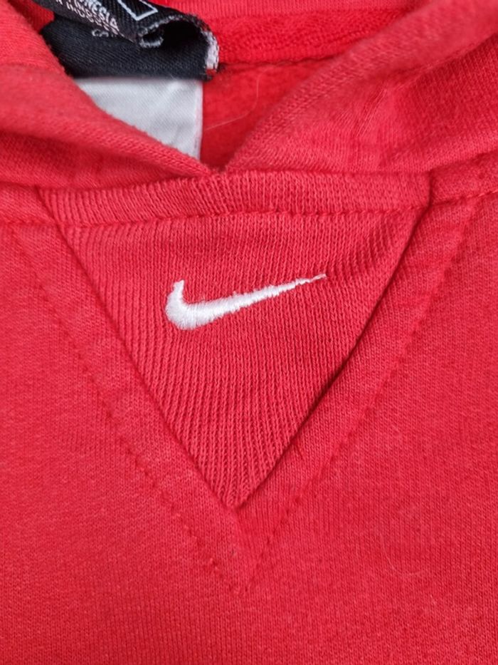Pull à capuche Nike – Rouge – Taille L Femmes (mesures en photos) - photo numéro 5