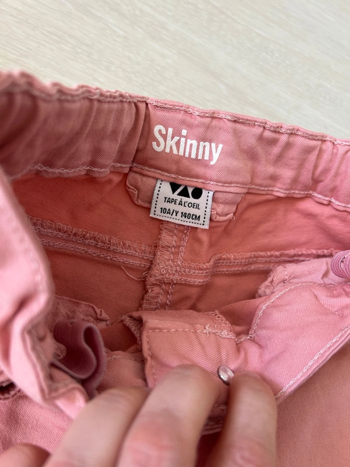 Jean skinny fille rose 10 ans tao - photo numéro 3
