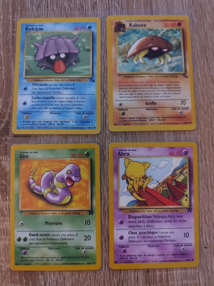 Lot 10 cartes Pokémon Wizard vintage Jungle Fossil Rocket - photo numéro 2