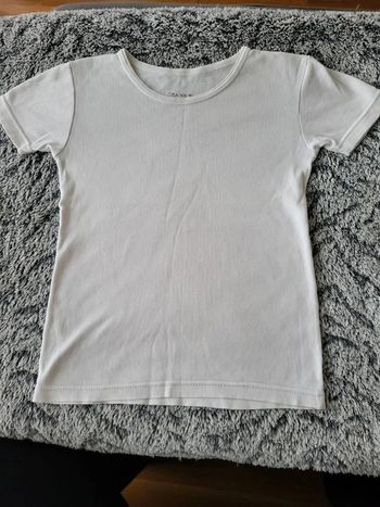 Tee shirt uni blanc 6-8 ans Tex